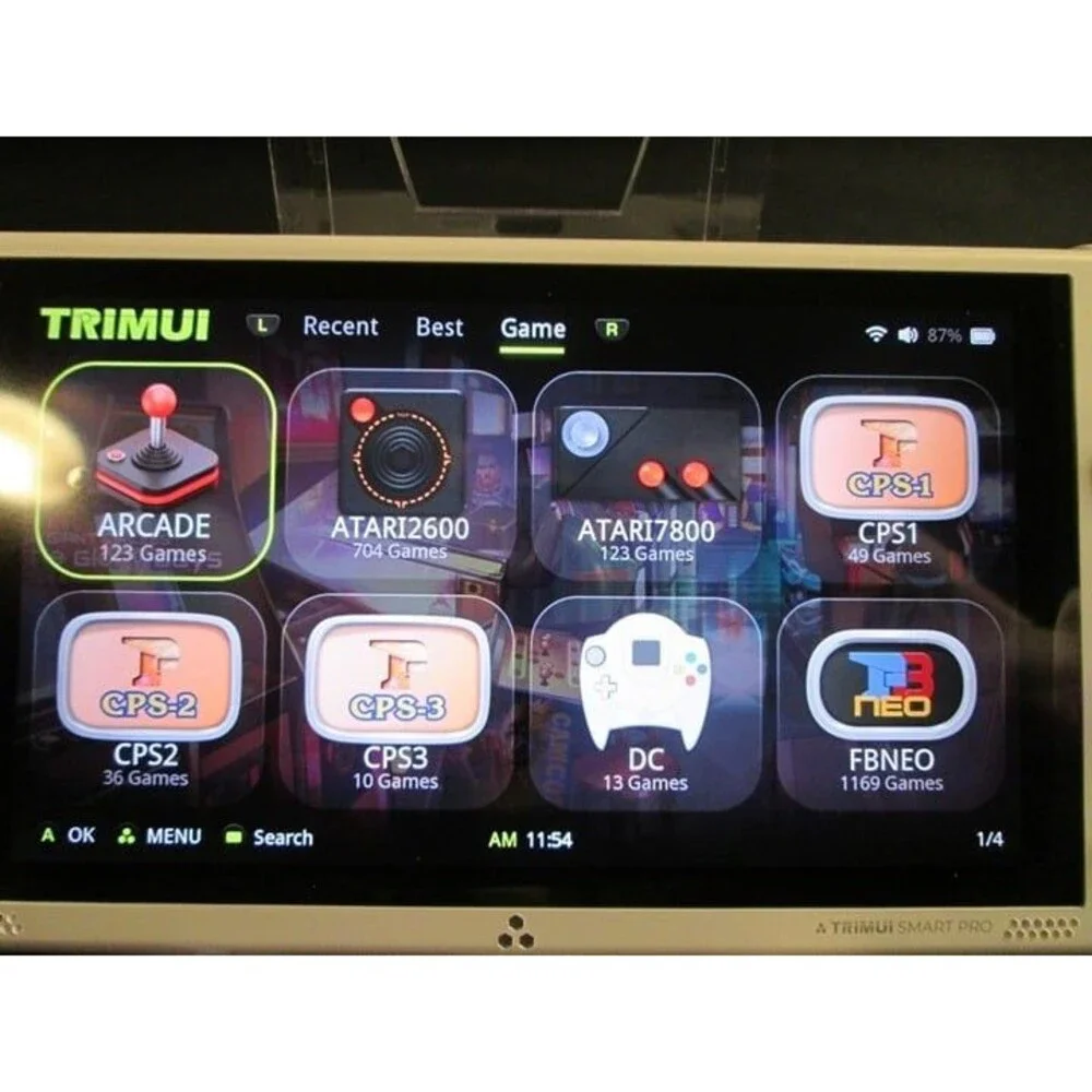 Handheld Retro Game System With Games